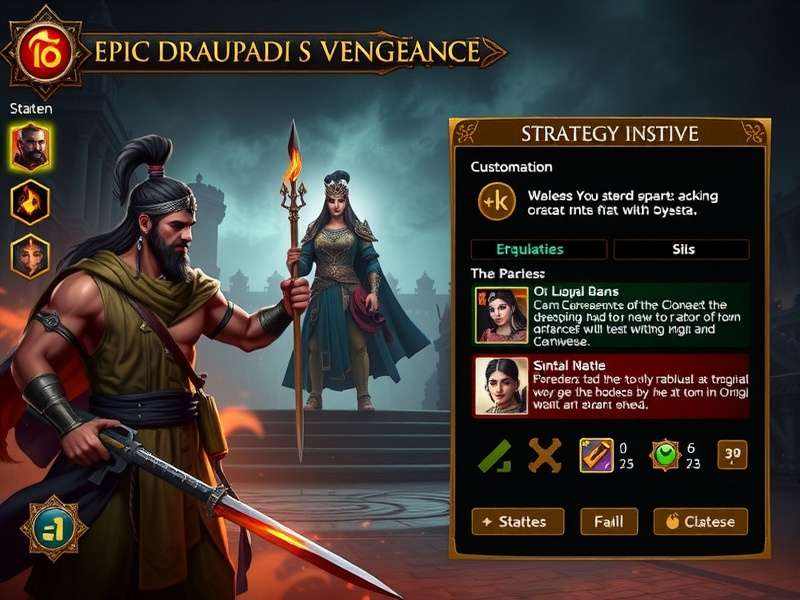 Epic Draupadi S Vengeance strategy guide infographic